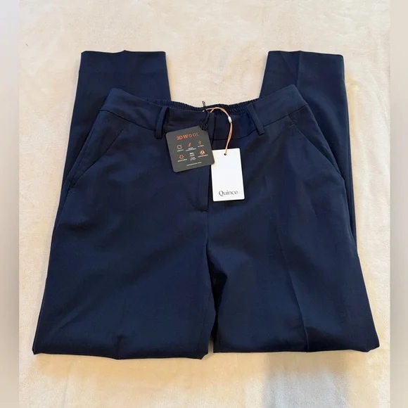 Quince Italian Wool Slim Leg Ankle Pants - Picture 2 of 6